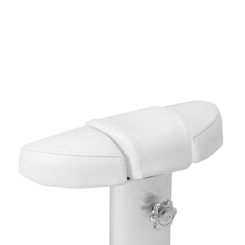 Biały wózek prysznicowy Zaffiro do pedicure