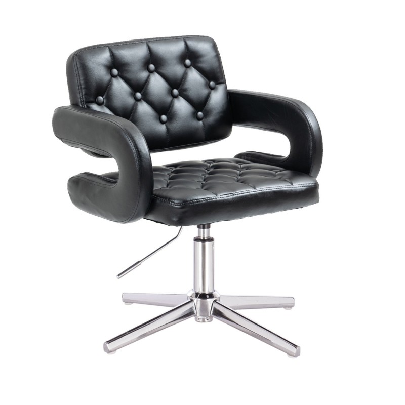 Hoker SURFCross Czarna Skóra Chromowana Podstawa