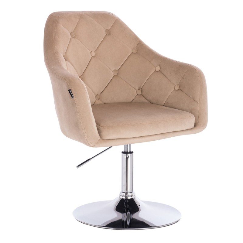 Hoker DERMEA N Latte Welur Chromowana Podstawa