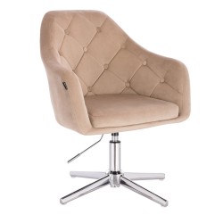 Hoker DERMEA Cross Latte Welur Chromowana Podstawa