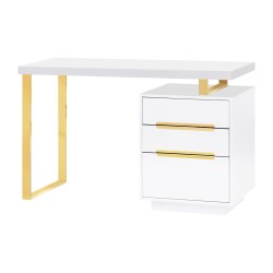 Biurko kosmetyczne 3311G złoto białe