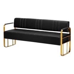 Gabbiano Sofa do poczekalni Avila złoto czarna