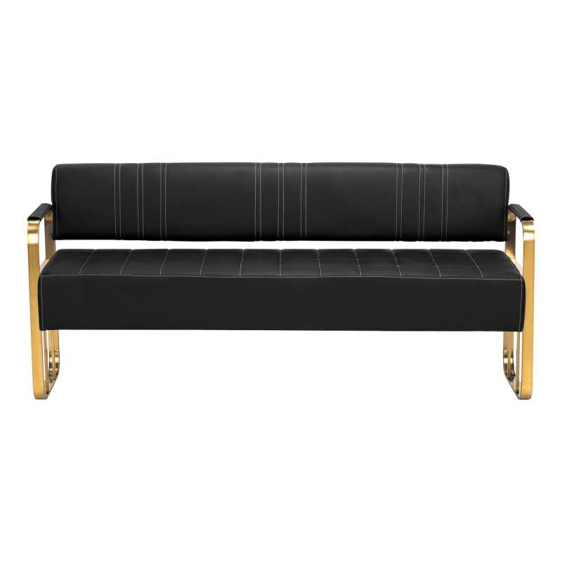Gabbiano Sofa do poczekalni Avila złoto czarna