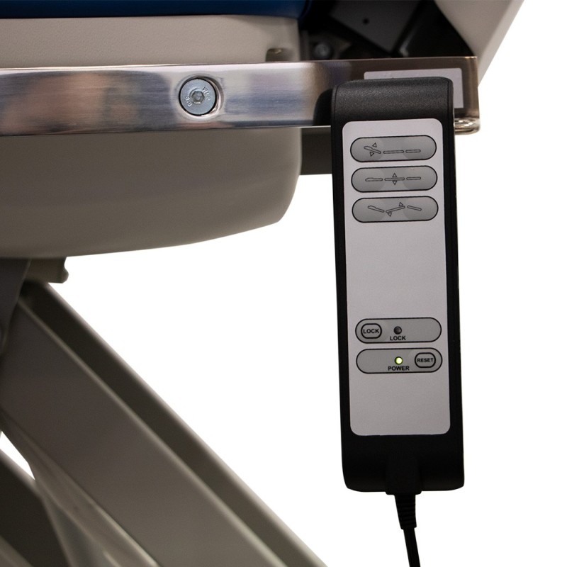 Fotel ginekologiczny - 3 silniki  - ILIAQ - niebieski -Strona główna- 