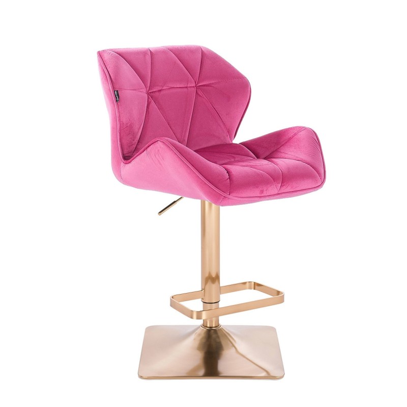 Petyr malinowy welurowy hoker złoty