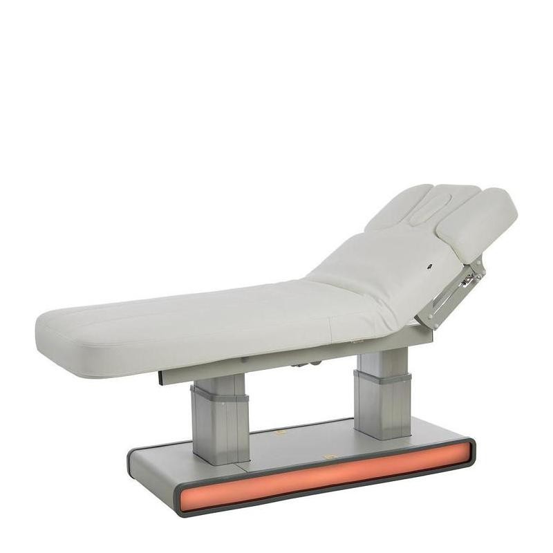 Łóżko kosmetyczne Laguna z opcją podgrzewania białe -Łóżka do masażu podgrzewane- 