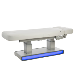 Łóżko kosmetyczne Laguna z opcją podgrzewania białe -Łóżka do masażu podgrzewane- 
