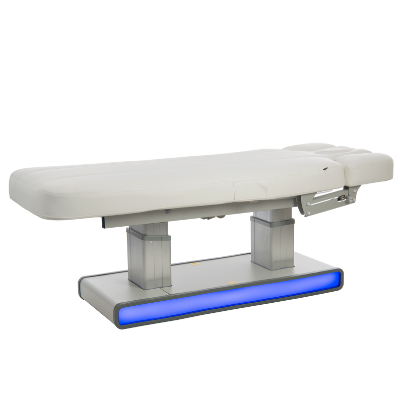 Łóżko kosmetyczne Laguna z opcją podgrzewania białe -Łóżka do masażu podgrzewane- 