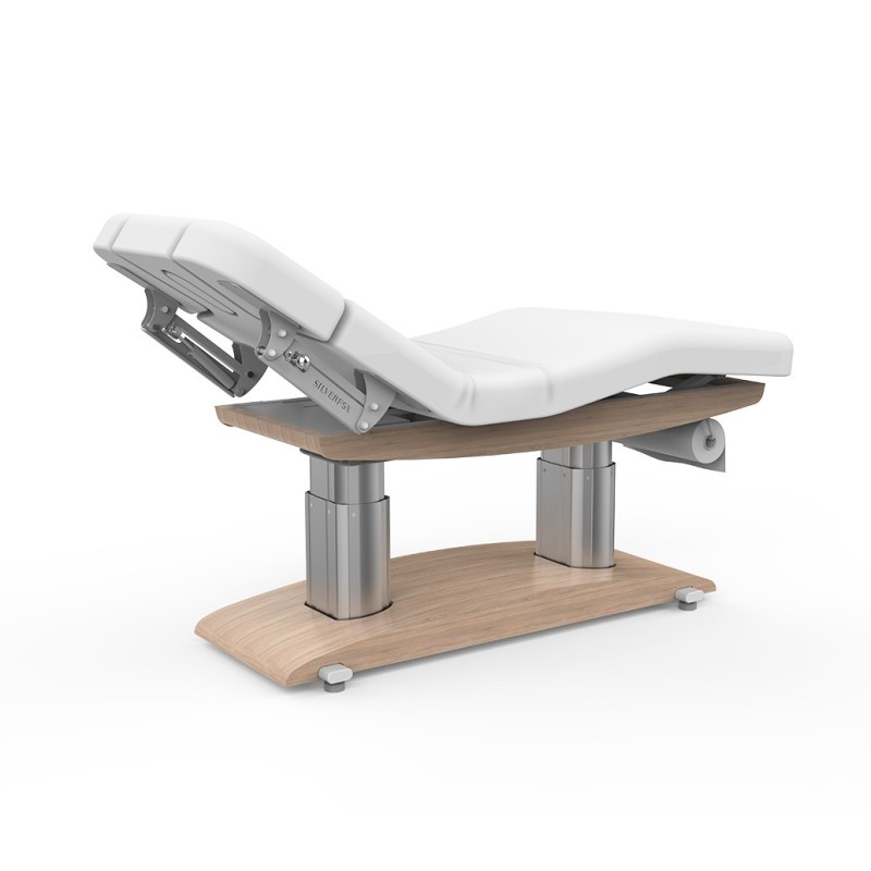 Łóżko kosmetyczne MOON H z podgrzewaniem białe -Łóżka kosmetyczne- 