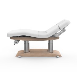 Łóżko kosmetyczne MOON H z podgrzewaniem białe -Łóżka kosmetyczne- 