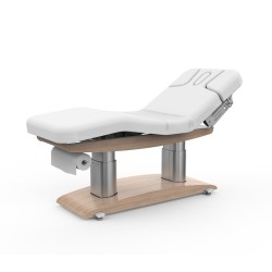 Łóżko kosmetyczne MOON H z podgrzewaniem białe -Łóżka kosmetyczne- 