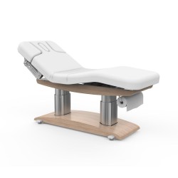 Łóżko kosmetyczne MOON H z podgrzewaniem białe -Łóżka kosmetyczne- 