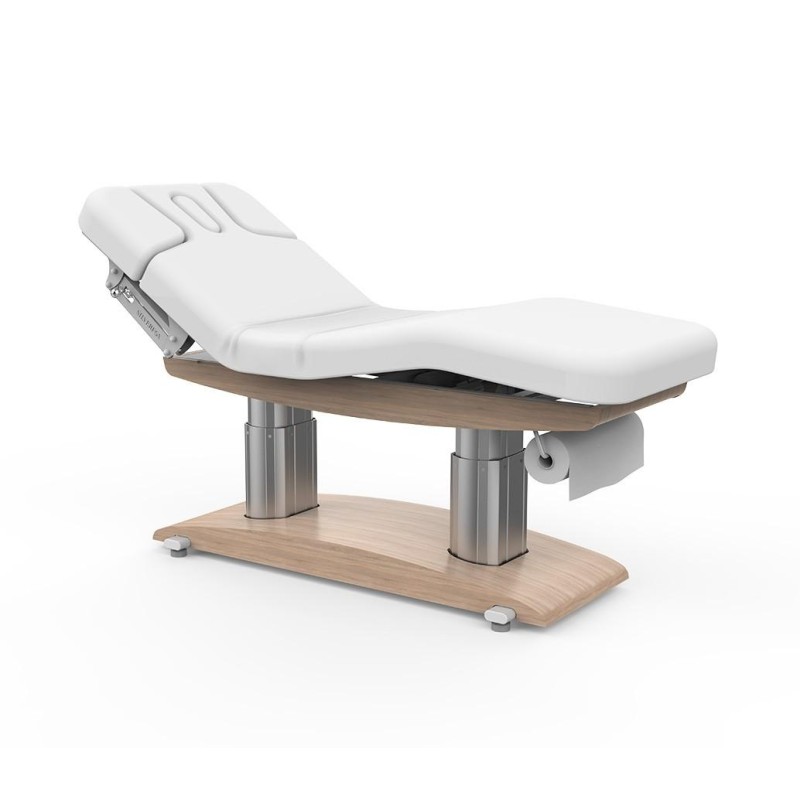 Łóżko kosmetyczne MOON H z podgrzewaniem białe -Łóżka kosmetyczne- 