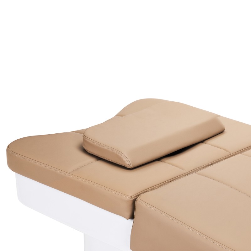 Beige head spa washing lounger