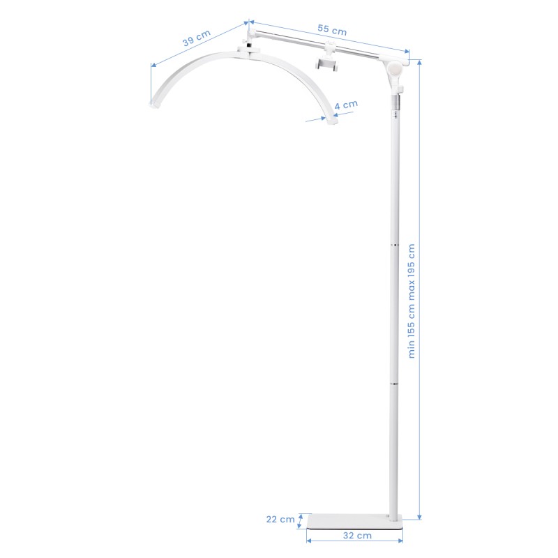 Lampa zabiegowa do rzęs GLOW FX07 biała