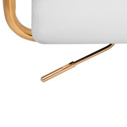 Krzesło Kosmetyczne QS-OF211G złoto kremowo - szare