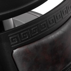 Gabbiano fotel barberski President Brązowy