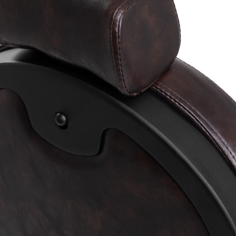 Gabbiano fotel barberski President Brązowy