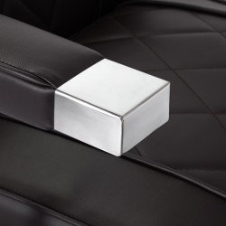 Hair System fotel barberski BM88066 brązowy