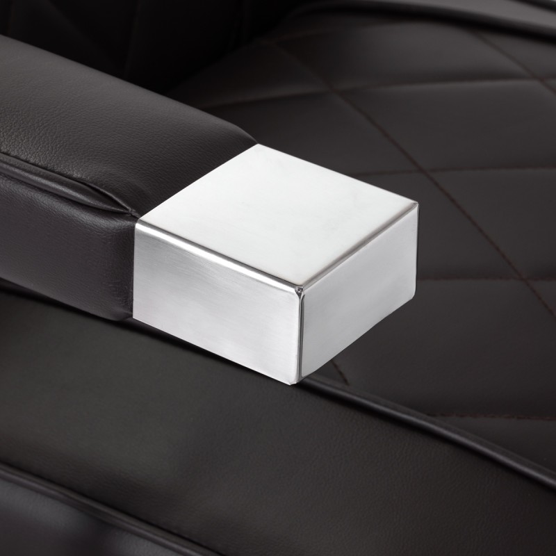 Hair System fotel barberski BM88066 brązowy