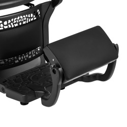 Gabbiano Fotel barberski Niccolo czarny bezguzikowy