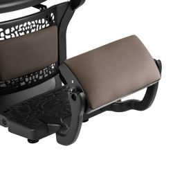 Gabbiano Fotel barberski Niccolo brązowy bezguzikowy