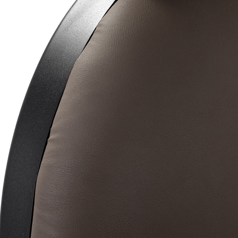 Gabbiano Fotel barberski Niccolo brązowy bezguzikowy