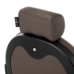 Gabbiano Fotel barberski Niccolo brązowy bezguzikowy