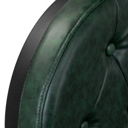 Gabbiano fotel barberski President zielony z czarną ramą