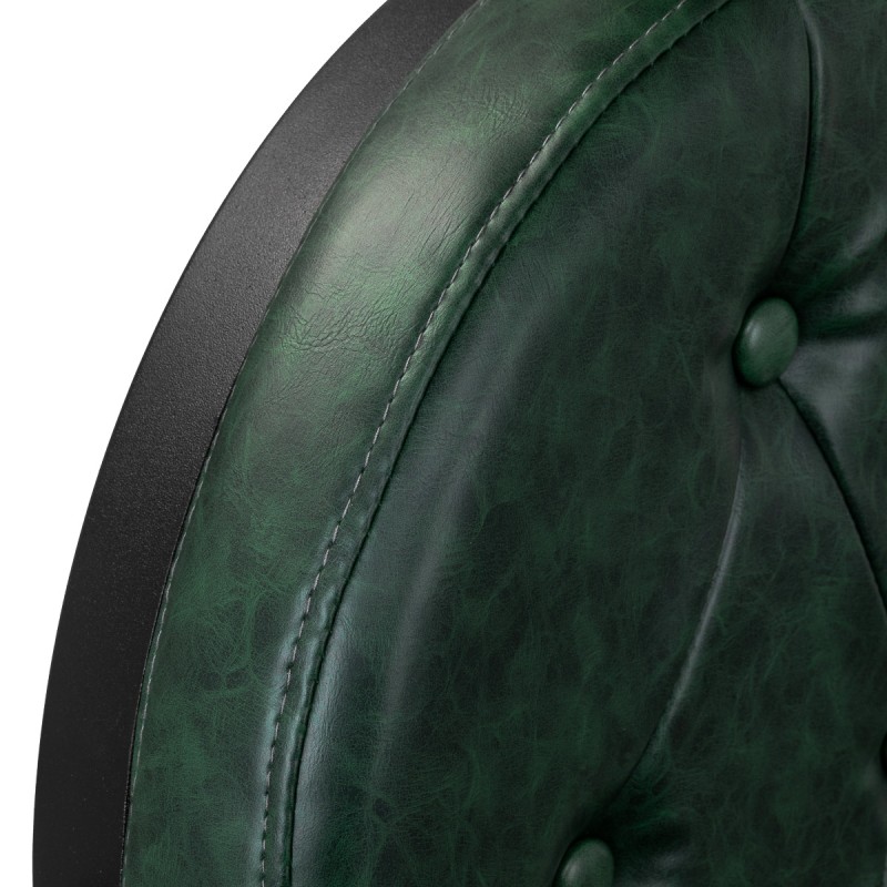 Gabbiano fotel barberski President zielony z czarną ramą