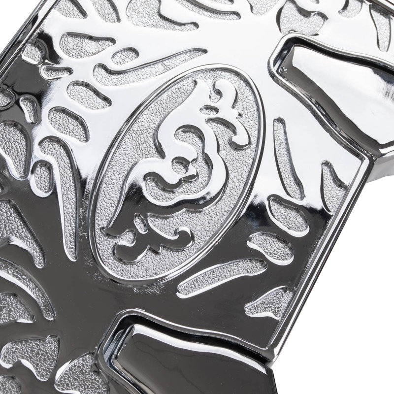 Gabbiano fotel barberski President Zielony z chromowaną ramą