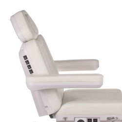 Elektryczny Fotel Kosmet Podgrzewany Br-6686 Biały obrotowy -Fotele kosmetyczne elektryczne- 
