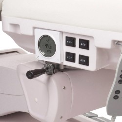 Elektryczny Fotel Kosmet Podgrzewany Br-6686 Biały obrotowy -Fotele kosmetyczne elektryczne- 