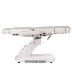 Elektryczny Fotel Kosmet Podgrzewany Br-6686 Biały obrotowy -Fotele kosmetyczne elektryczne- 