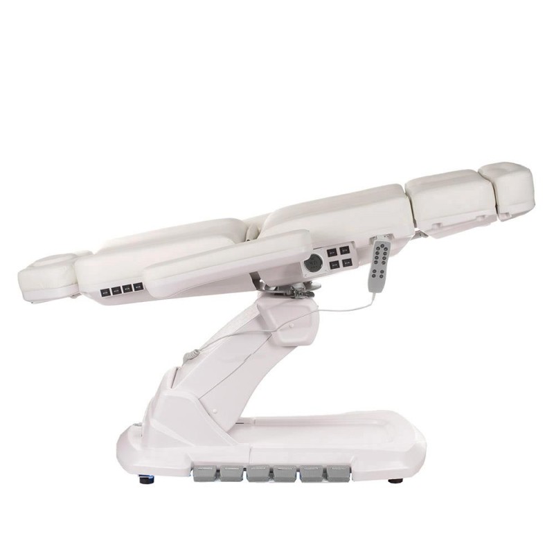 Elektryczny Fotel Kosmet Podgrzewany Br-6686 Biały obrotowy -Fotele kosmetyczne elektryczne- 