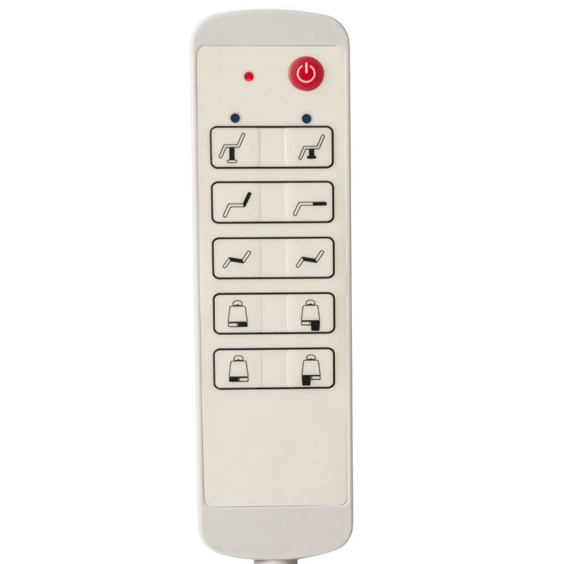 Biały elektryczny fotel do pedicure