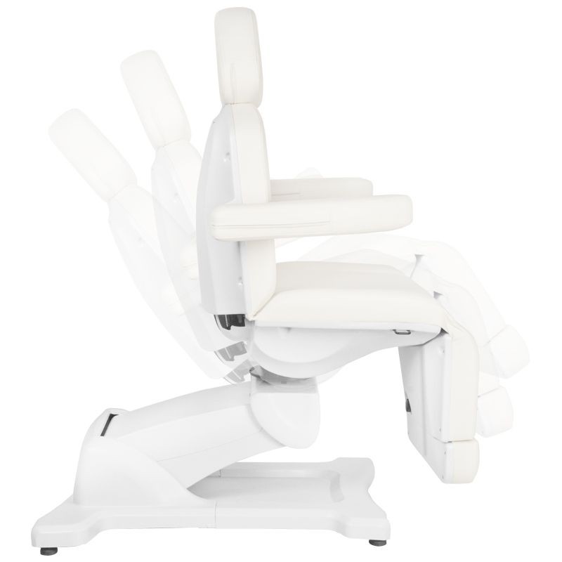 Biały elektryczny fotel do terapii pedicure
