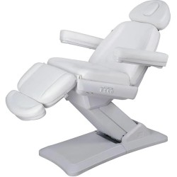 Fotel Kosmetyczny Taurus Biały Podgrzewany -Fotele kosmetyczne elektryczne- 