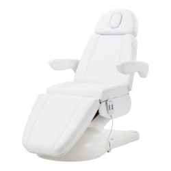 Biały fotel do zabiegów kosmetycznych Zaffiro Lux