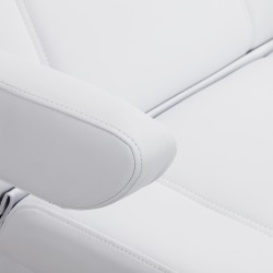 Biały fotel do zabiegów kosmetycznych Zaffiro Lux