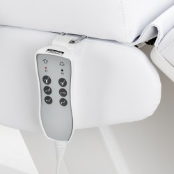 Biały fotel do zabiegów kosmetycznych Zaffiro Lux