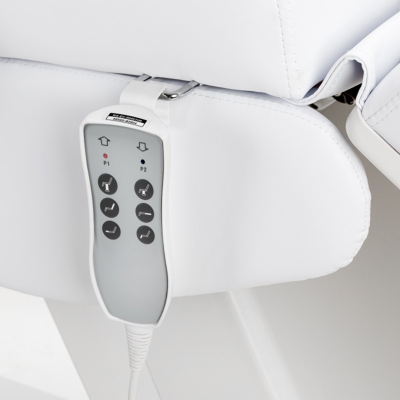 Biały fotel do zabiegów kosmetycznych Zaffiro Lux