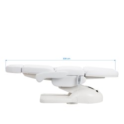 Biały fotel do zabiegów kosmetycznych Zaffiro Lux