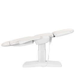 FOTEL KOSMETYCZNY ELEKTR. ECLIPSE 4 SILN. BIAŁY