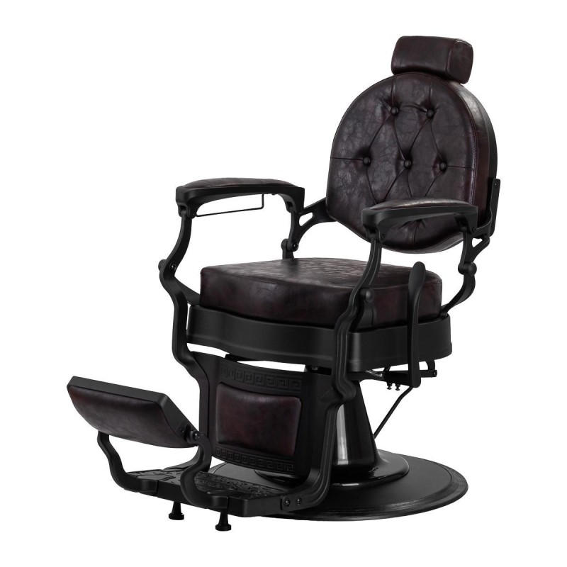 Gabbiano fotel barberski President Brązowy
