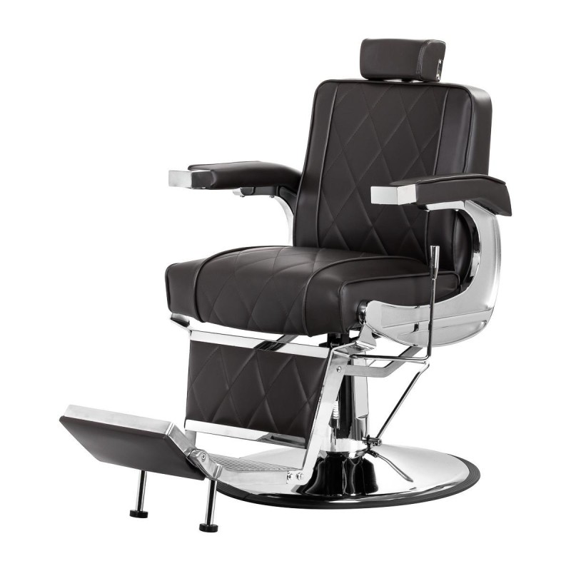 Hair System fotel barberski BM88066 brązowy