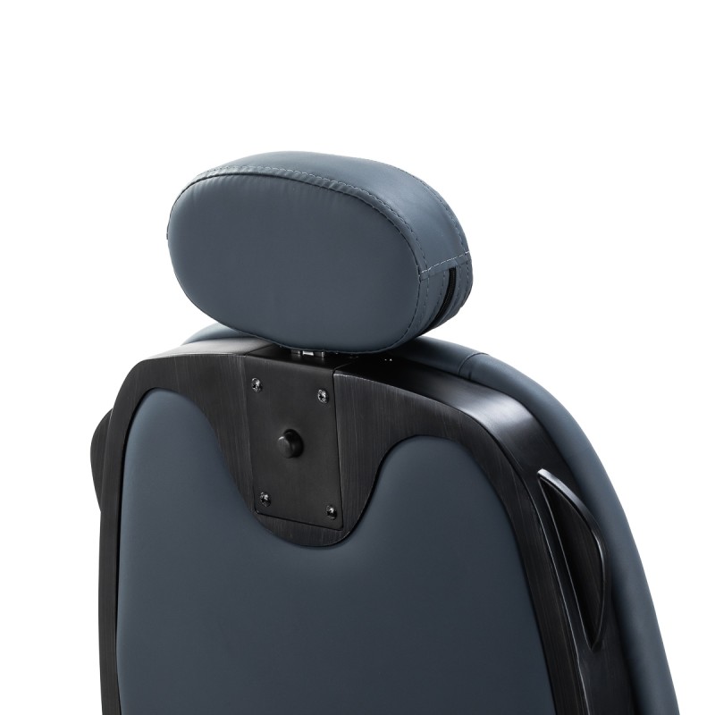 Gabbiano Fotel barberski Francesco grafitowy z grafitową ramą