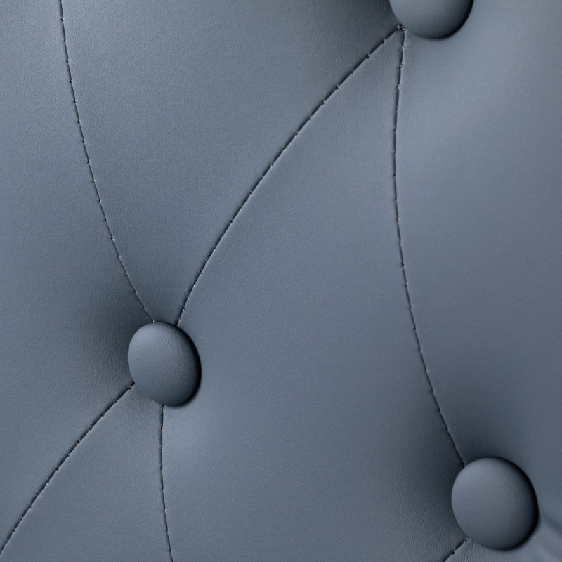 Gabbiano Fotel barberski Francesco grafitowy z grafitową ramą