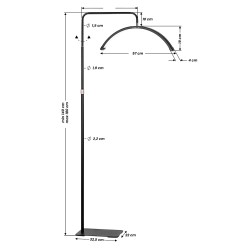 Lampa zabiegowa MOMO MX6 do rzęs czarna