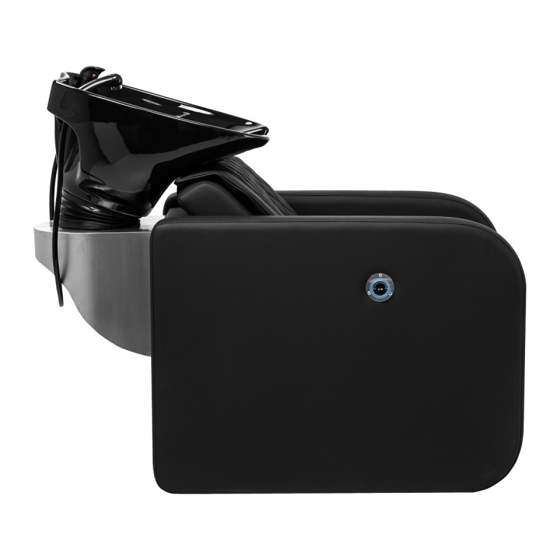 Gabbiano Myjnia fryzjerska Sylvia z elektrycznym podnóżkiem i masażem czarna